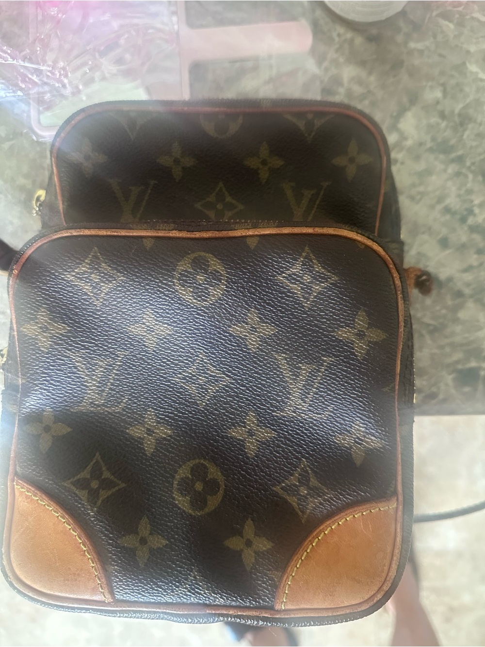 Louis Vuitton Monogram Canvas Belt Bag in Brown and Tan